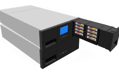 LTO tape library backup