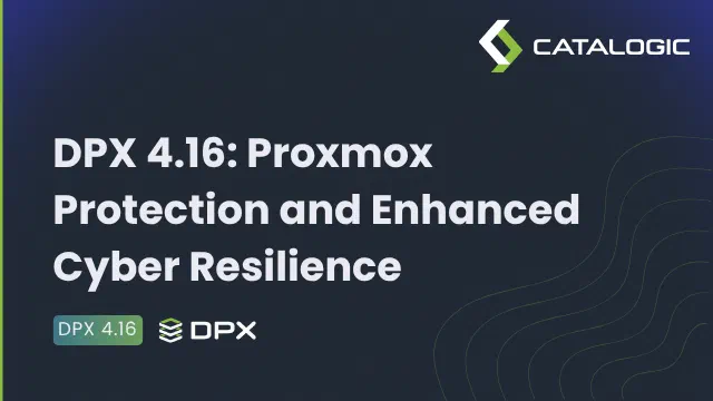 How to Back Up Proxmox VE with Catalogic DPX 4.16
