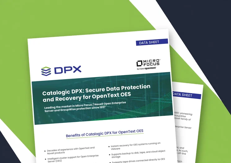 Catalogic DPX: Secure Data Protection and Recovery for OpenText OES