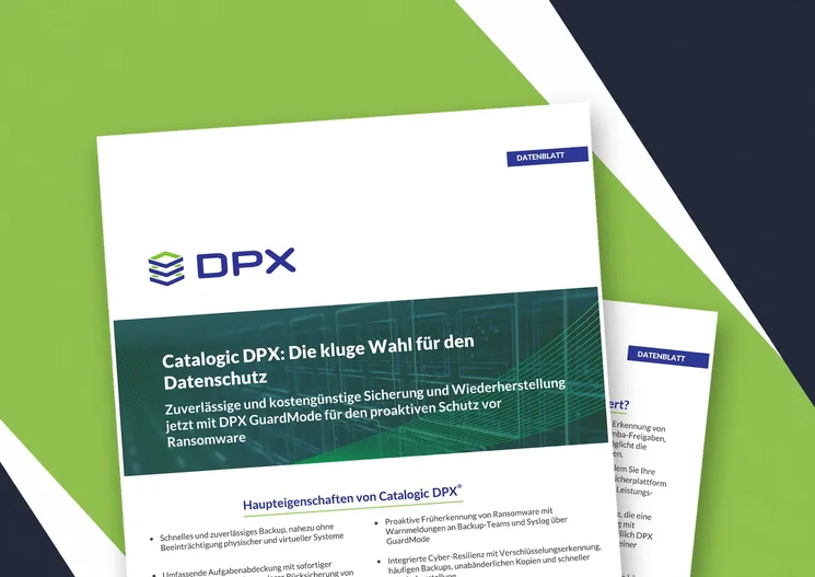 Catalogic DPX: The Smart Choice in Data Protection - German