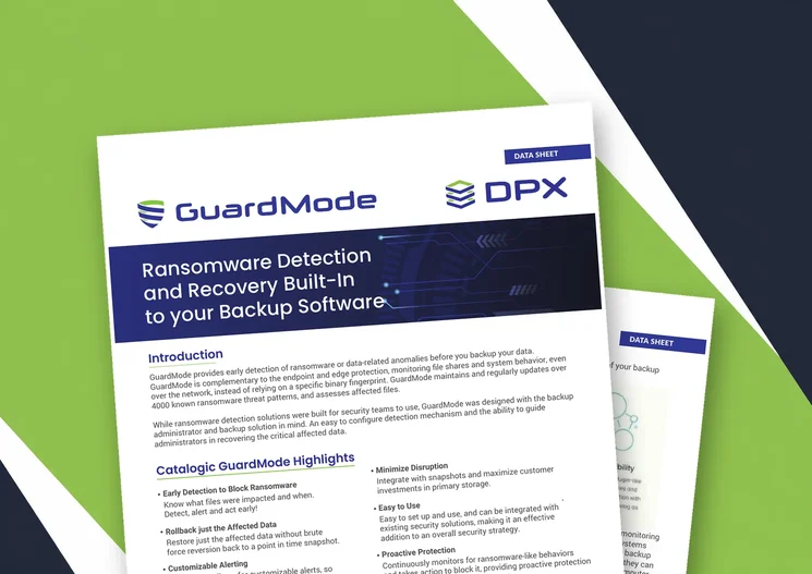 GuardMode Ransomware Detection and Recovery Built-in to your Backup Software