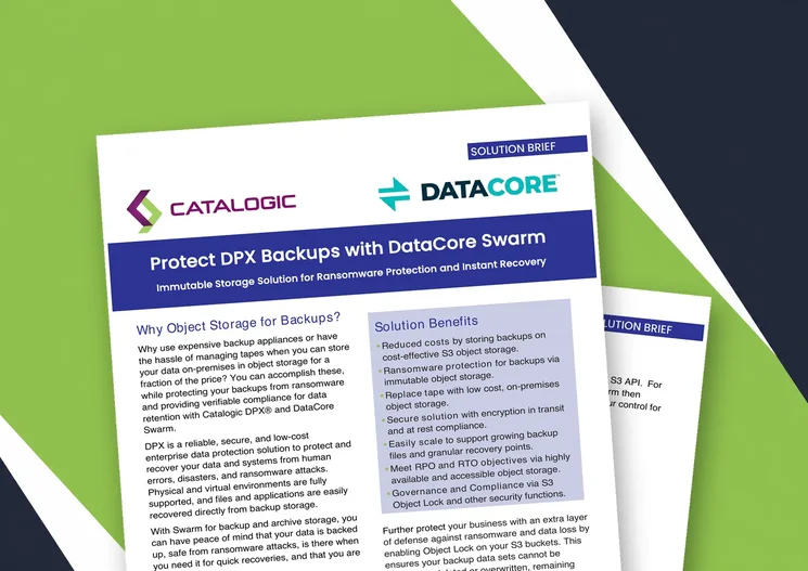 Protect DPX Backups with DataCore Swarm